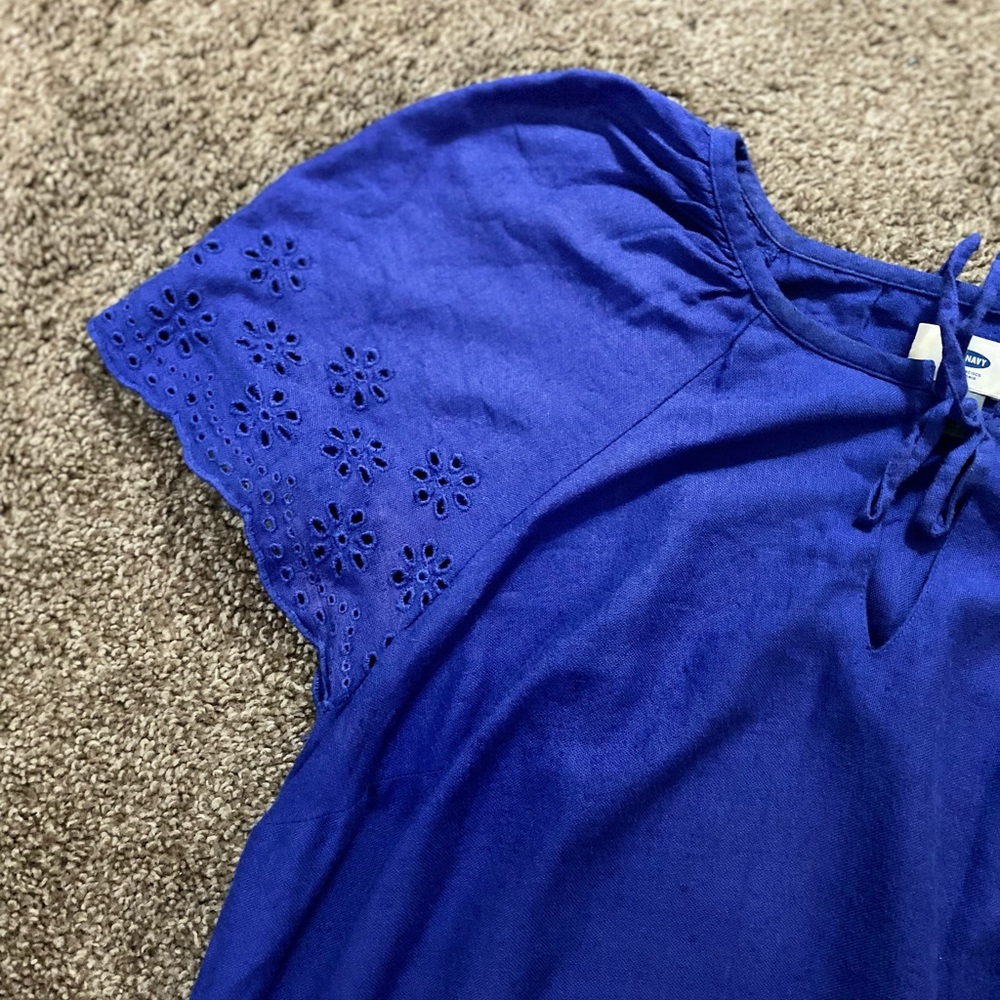 Old Navy- small blue dress - cut outs on dress - Picture 4 of 5